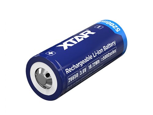 Xtar 26650 acumulator litiu-ion încărcabil protejat cu capacitate de 5200mAh