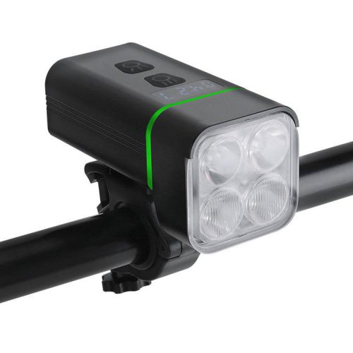 Lampă frontală pentru bicicletă Boruit 2595 cu 4 LED-uri, 2000 lumeni și rază de acțiune de 200 de metri