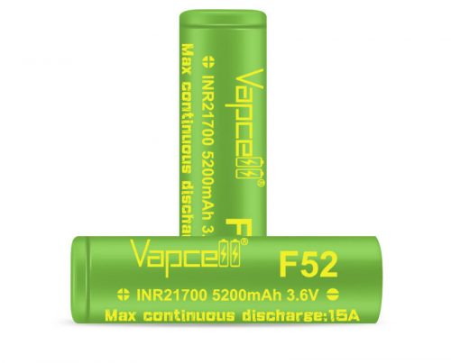 Vapcell F52 5200mAh acumulator litiu-ion 21700 încărcabil cu 15A capacitate de încărcare